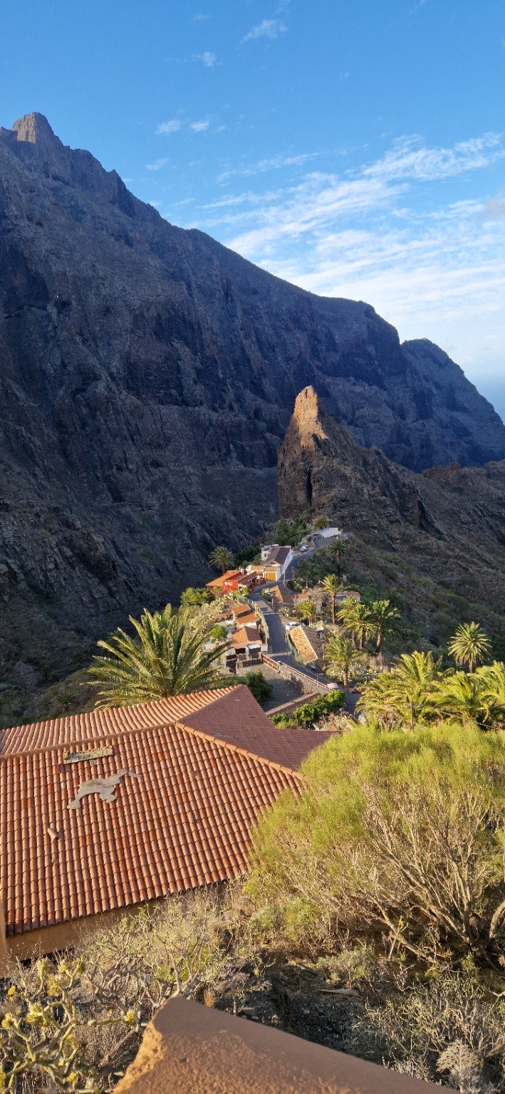 The village of Masca among Tenerife's dramatic cliffs